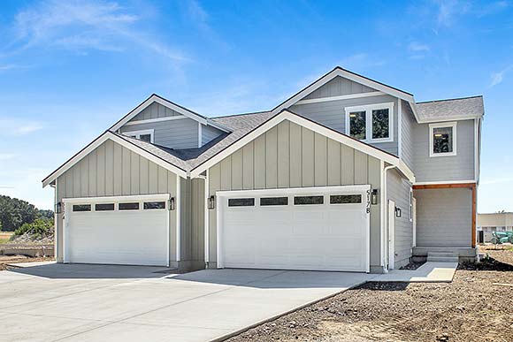 Craftsman, Farmhouse Multi-Family Plan 83851 with 6 Beds, 6 Baths, 4 Car Garage Elevation