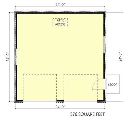 Craftsman 2 Car Garage Plan 83904 First Level Plan