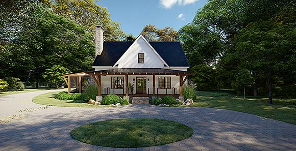 Coastal, Craftsman, Southern House Plan 83910 with 4 Beds, 4 Baths, 2 Car Garage Elevation