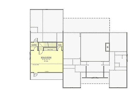 Craftsman, Farmhouse House Plan 83911 with 3 Beds, 2 Baths, 2 Car Garage Second Level Plan