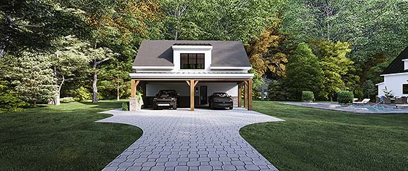 Cottage, Craftsman, Farmhouse House Plan 83927 with 2 Beds, 2 Baths, 2 Car Garage Elevation