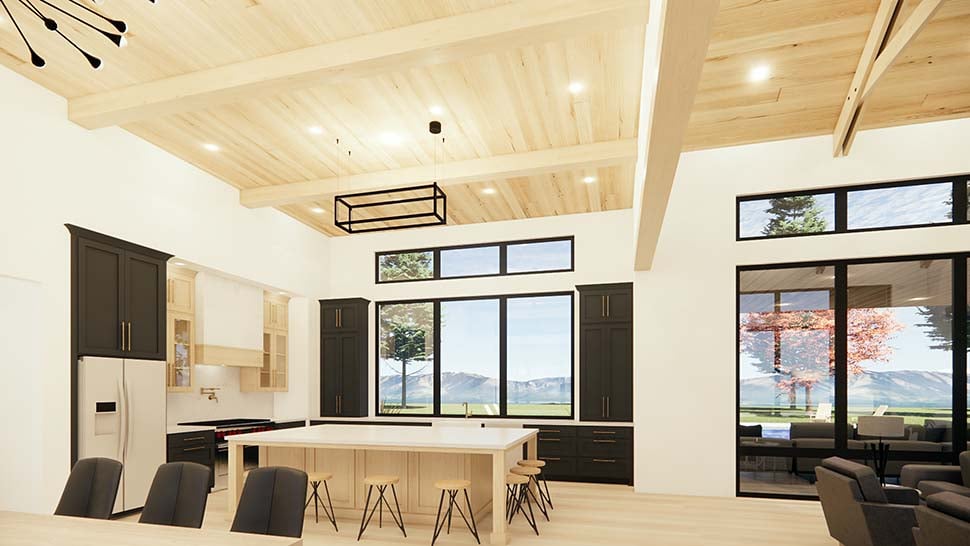 House Plan 84100 - Modern Style with 3759 Sq Ft, 4 Bed, 4 Bath, 1 ...