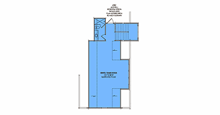 Contemporary, Farmhouse, Modern, New American House Plan 84150 with 4 Beds, 6 Baths, 3 Car Garage Second Level Plan