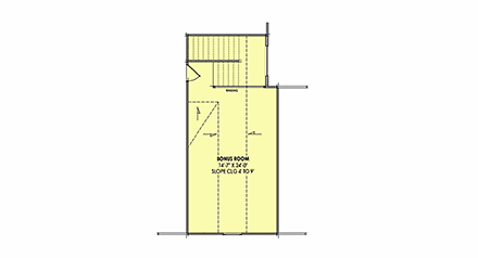 Contemporary, Country, Farmhouse House Plan 84151 with 4 Beds, 3 Baths, 2 Car Garage Second Level Plan
