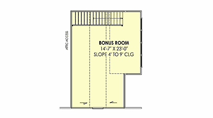 Contemporary, Country, Craftsman, Farmhouse House Plan 84156 with 4 Beds, 4 Baths, 2 Car Garage Second Level Plan