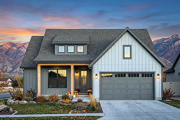 Country, Craftsman, Farmhouse, Traditional House Plan 84163 with 3 Beds, 2 Baths, 2 Car Garage Elevation