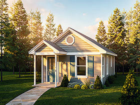 Plan Number 84200 - 448 Square Feet