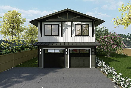 Garage-Living Plan 84605