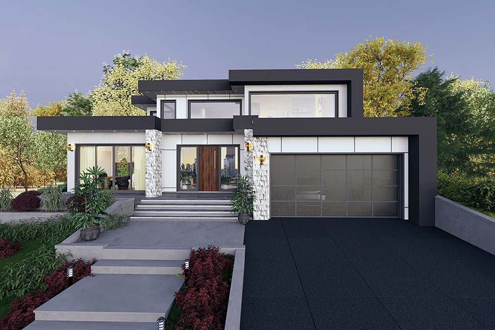 House Plan 84606 - Modern Style with 3470 Sq Ft, 3 Bed, 3 Bath, 1