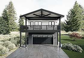 Plan Number 84627 - 848 Square Feet