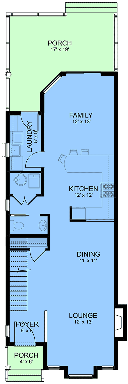 Contemporary, Cottage, European House Plan 84635 with 3 Beds, 3 Baths First Level Plan