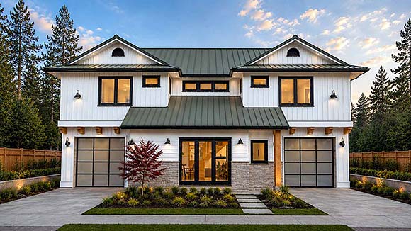 Cottage, Country, Craftsman, Farmhouse House Plan 84671 with 3 Beds, 3 Baths, 2 Car Garage Elevation