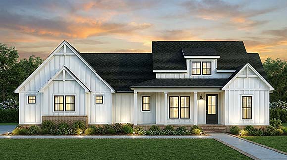 Country, Craftsman, Farmhouse, Southern House Plan 84723 with 3 Beds, 2 Baths, 2 Car Garage Elevation