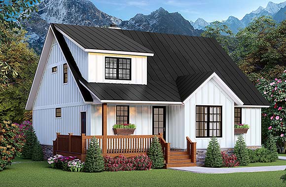 Cottage, Country, Craftsman House Plan 84807 with 3 Beds, 3 Baths Elevation