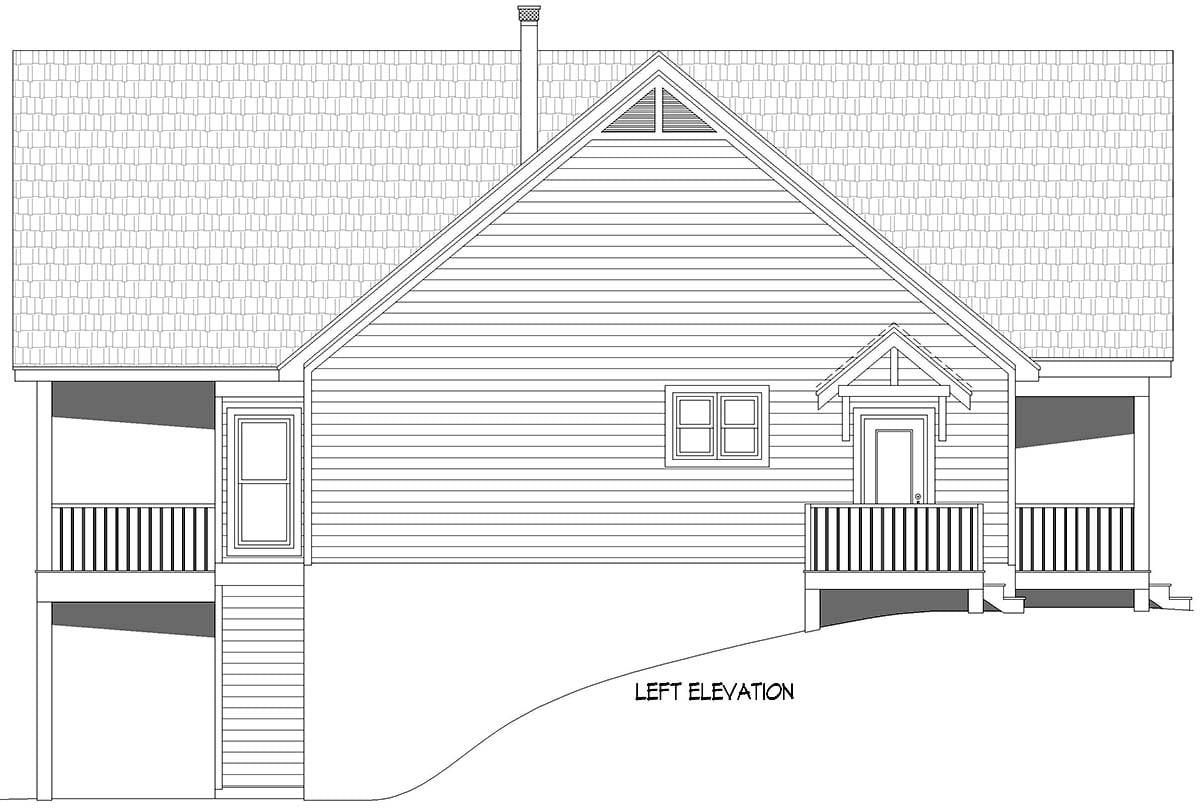 Bungalow, Country, Craftsman, Ranch, Traditional Plan with 1939 Sq. Ft., 2 Bedrooms, 2 Bathrooms Picture 3