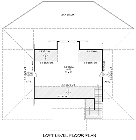 Coastal, Contemporary, Country, Ranch, Traditional House Plan 84857 with 3 Beds, 3 Baths Second Level Plan