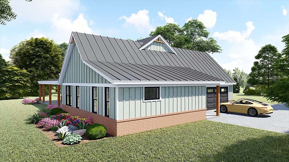 Country, Farmhouse Plan with 2247 Sq. Ft., 3 Bedrooms, 3 Bathrooms, 2 Car Garage Picture 4