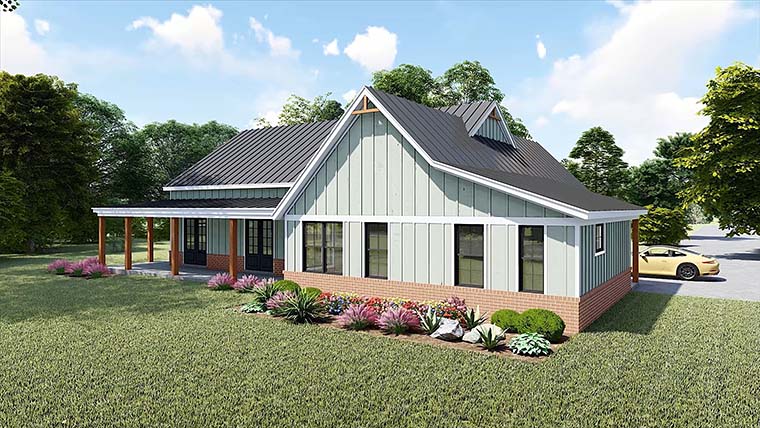 Country, Farmhouse Plan with 2247 Sq. Ft., 3 Bedrooms, 3 Bathrooms, 2 Car Garage Picture 6