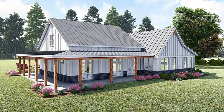 Country, Farmhouse, Ranch Plan with 2247 Sq. Ft., 3 Bedrooms, 3 Bathrooms, 2 Car Garage Picture 6