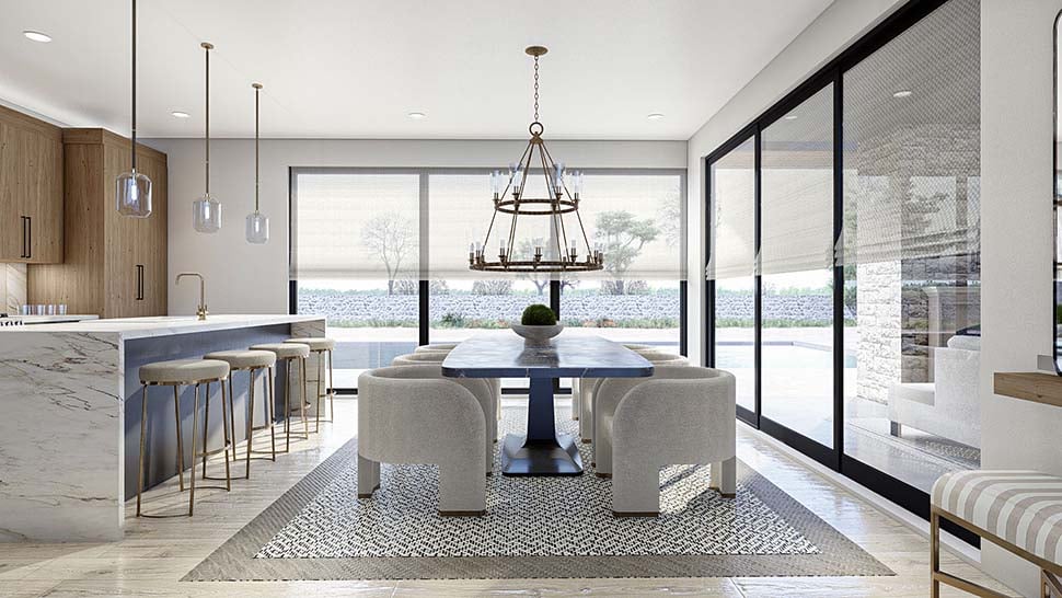 Modern Plan with 2340 Sq. Ft., 4 Bedrooms, 3 Bathrooms, 3 Car Garage Picture 16