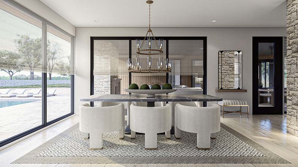 Modern Plan with 2340 Sq. Ft., 4 Bedrooms, 3 Bathrooms, 3 Car Garage Picture 17