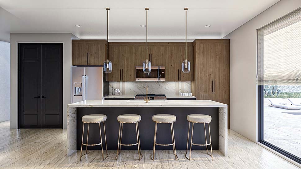 Modern Plan with 2340 Sq. Ft., 4 Bedrooms, 3 Bathrooms, 3 Car Garage Picture 18