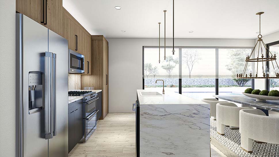 Modern Plan with 2340 Sq. Ft., 4 Bedrooms, 3 Bathrooms, 3 Car Garage Picture 19