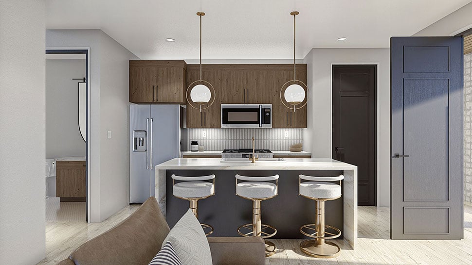 Modern Plan with 2340 Sq. Ft., 4 Bedrooms, 3 Bathrooms, 3 Car Garage Picture 20