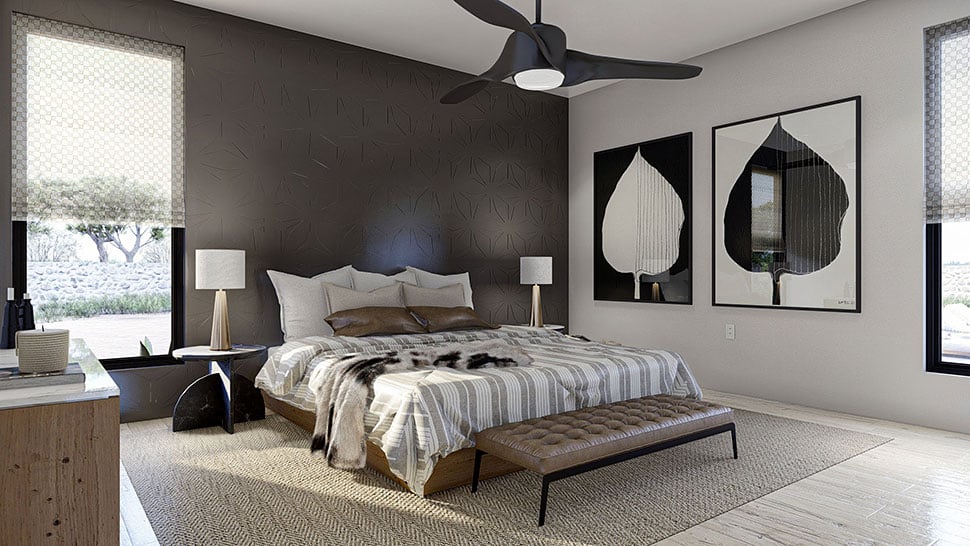 Modern Plan with 2340 Sq. Ft., 4 Bedrooms, 3 Bathrooms, 3 Car Garage Picture 22