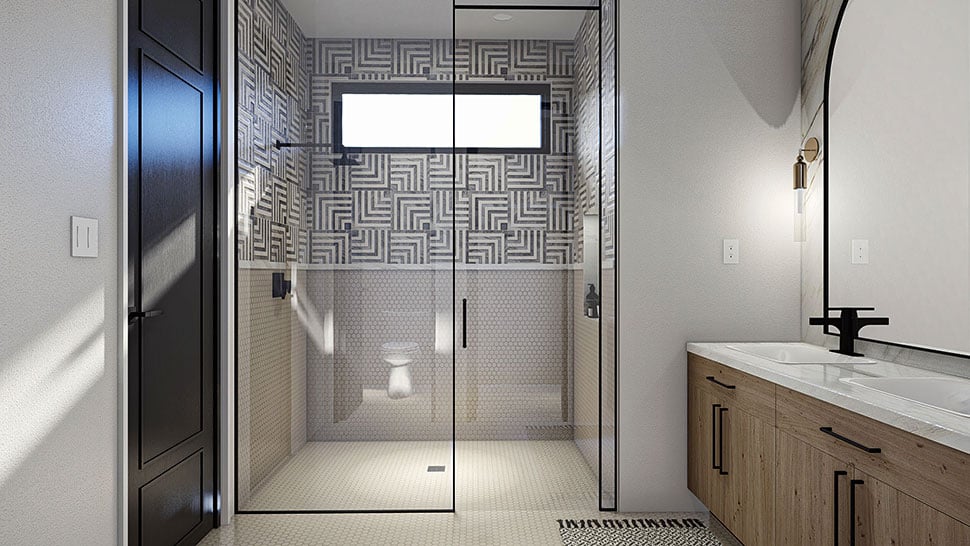 Modern Plan with 2340 Sq. Ft., 4 Bedrooms, 3 Bathrooms, 3 Car Garage Picture 25