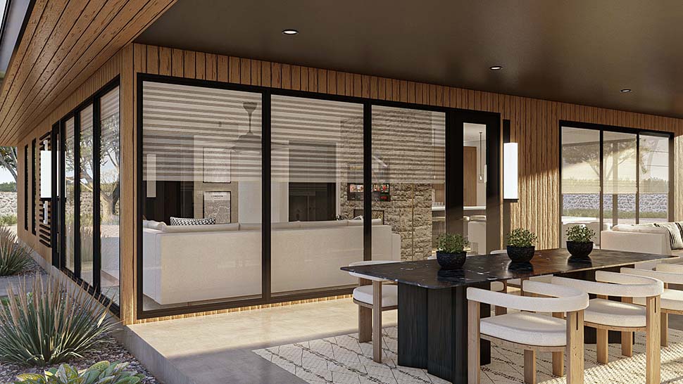 Modern Plan with 2340 Sq. Ft., 4 Bedrooms, 3 Bathrooms, 3 Car Garage Picture 8