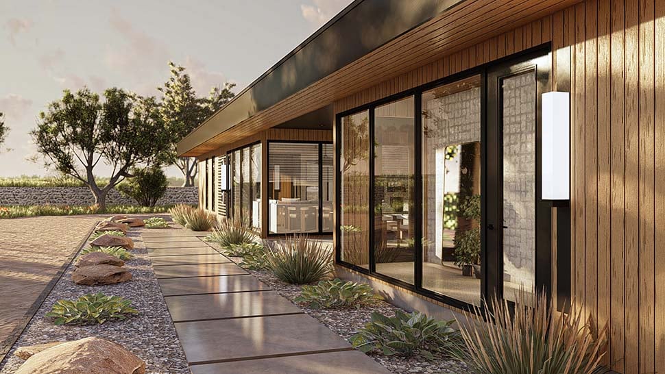 Modern Plan with 2340 Sq. Ft., 4 Bedrooms, 3 Bathrooms, 3 Car Garage Picture 10