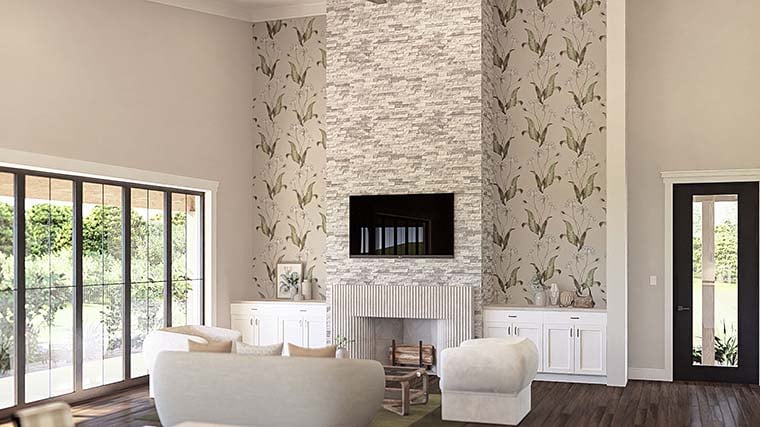 Barndominium Plan with 2113 Sq. Ft., 3 Bedrooms, 2 Bathrooms, 2 Car Garage Picture 6