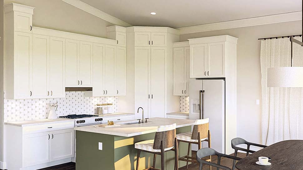 Barndominium Plan with 2113 Sq. Ft., 3 Bedrooms, 2 Bathrooms, 2 Car Garage Picture 8