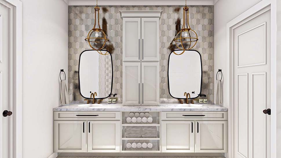 Country, Farmhouse, New American, Ranch, Traditional Plan with 1712 Sq. Ft., 3 Bedrooms, 2 Bathrooms, 2 Car Garage Picture 12