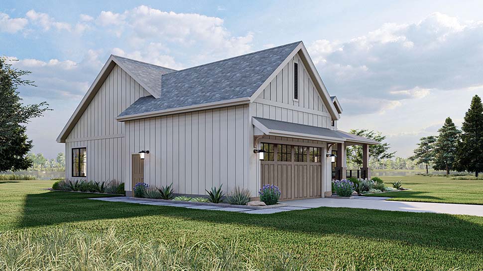 Country, Farmhouse, New American, Ranch, Traditional Plan with 1712 Sq. Ft., 3 Bedrooms, 2 Bathrooms, 2 Car Garage Picture 3