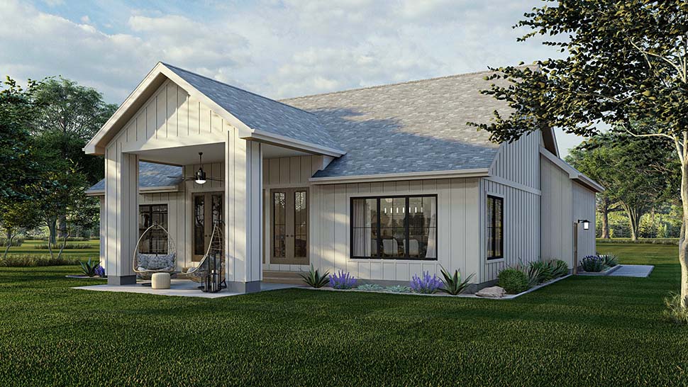 Country, Farmhouse, New American, Ranch, Traditional Plan with 1712 Sq. Ft., 3 Bedrooms, 2 Bathrooms, 2 Car Garage Picture 4