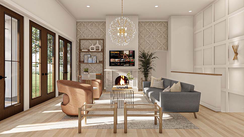 Country, Farmhouse, New American, Ranch, Traditional Plan with 1712 Sq. Ft., 3 Bedrooms, 2 Bathrooms, 2 Car Garage Picture 7