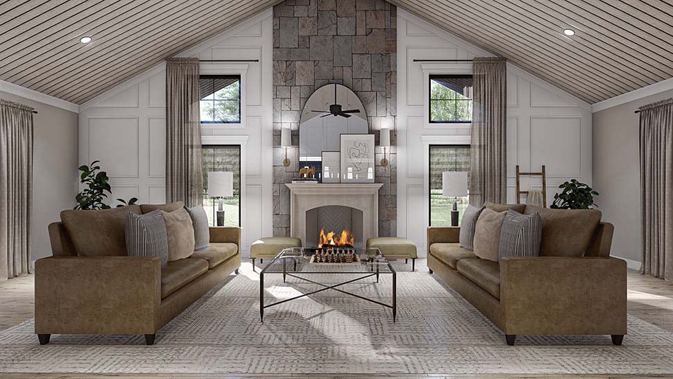 Barndominium, Country Plan with 2758 Sq. Ft., 3 Bedrooms, 3 Bathrooms, 2 Car Garage Picture 11