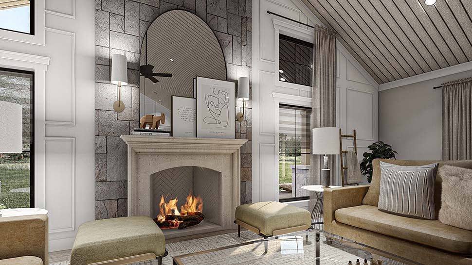 Barndominium, Country Plan with 2758 Sq. Ft., 3 Bedrooms, 3 Bathrooms, 2 Car Garage Picture 12