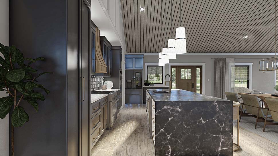 Barndominium, Country Plan with 2758 Sq. Ft., 3 Bedrooms, 3 Bathrooms, 2 Car Garage Picture 14