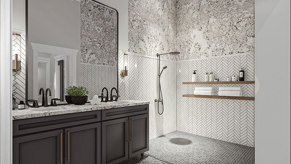 Barndominium, Country Plan with 2758 Sq. Ft., 3 Bedrooms, 3 Bathrooms, 2 Car Garage Picture 21