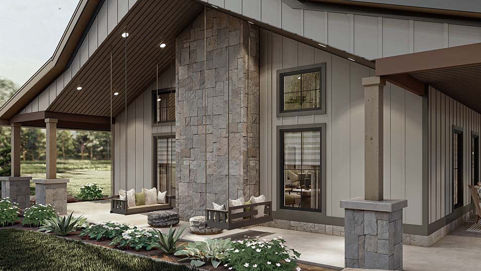 Barndominium, Country Plan with 2758 Sq. Ft., 3 Bedrooms, 3 Bathrooms, 2 Car Garage Picture 9