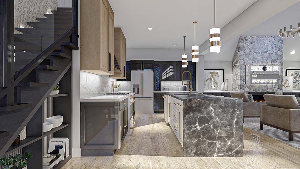 A-Frame, Cabin, Cottage Plan with 2007 Sq. Ft., 2 Bedrooms, 2 Bathrooms Picture 12