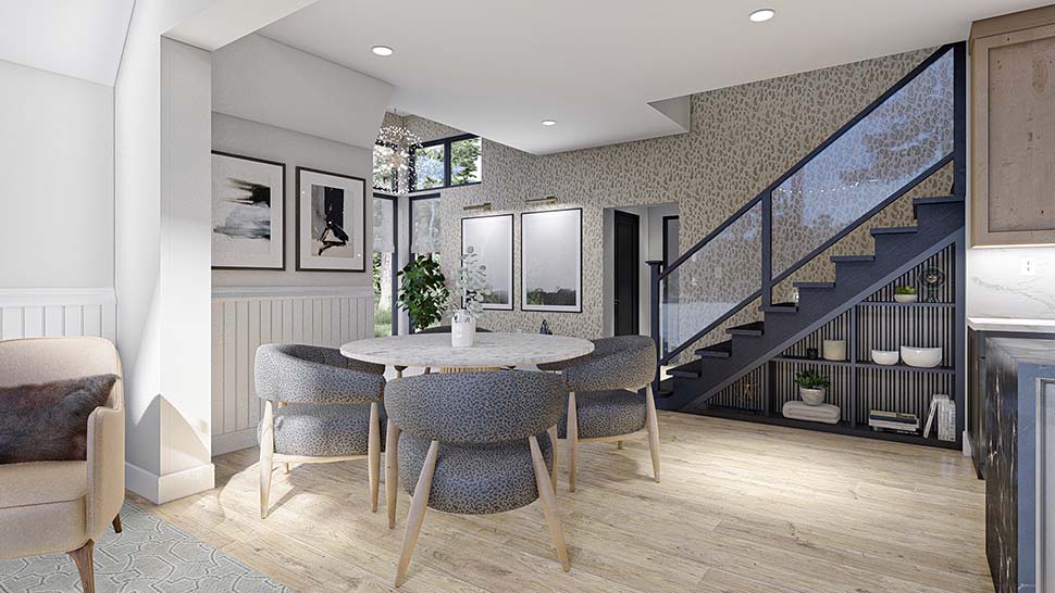 A-Frame, Cabin, Cottage Plan with 2007 Sq. Ft., 2 Bedrooms, 2 Bathrooms Picture 13