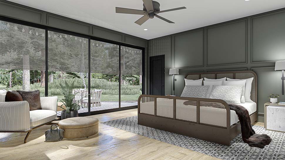 A-Frame, Cabin, Cottage Plan with 2007 Sq. Ft., 2 Bedrooms, 2 Bathrooms Picture 15