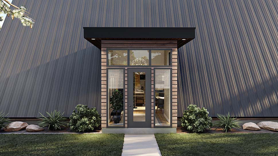 A-Frame, Cabin, Cottage Plan with 2007 Sq. Ft., 2 Bedrooms, 2 Bathrooms Picture 3