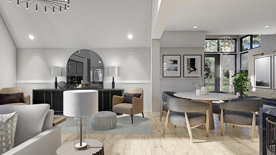 A-Frame, Cabin, Cottage Plan with 2007 Sq. Ft., 2 Bedrooms, 2 Bathrooms Picture 10