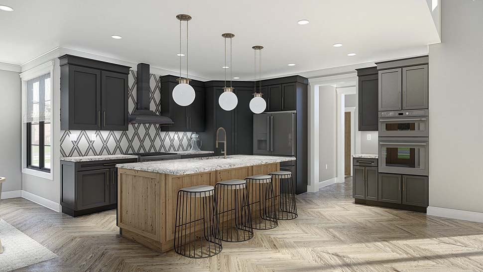 Modern Plan with 3303 Sq. Ft., 4 Bedrooms, 4 Bathrooms, 2 Car Garage Picture 15