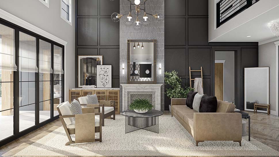 Modern Plan with 3303 Sq. Ft., 4 Bedrooms, 4 Bathrooms, 2 Car Garage Picture 17